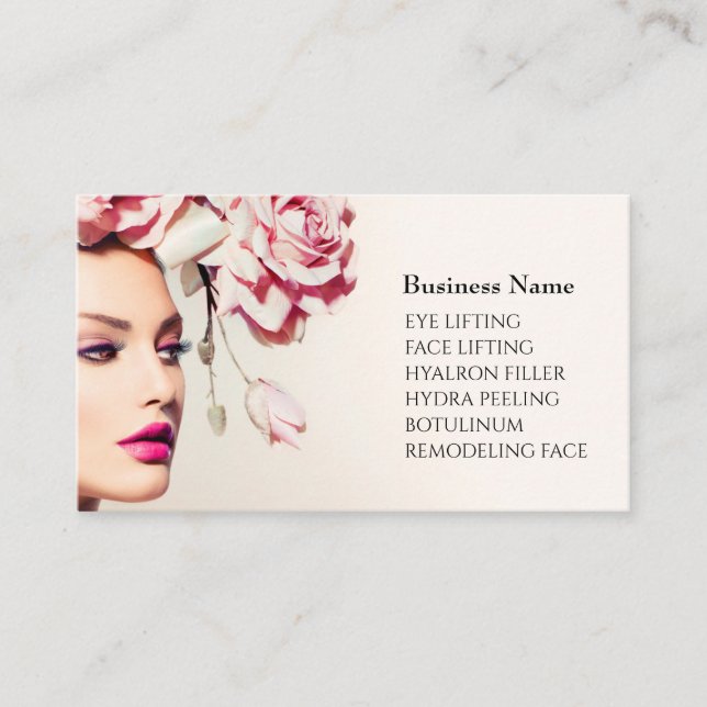 Skincare & Beauty Salon Business card (Front)