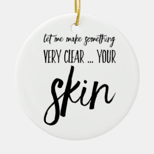 Skincare Christmas ornament gift present