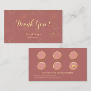 Skincare Loyalty Reward Card