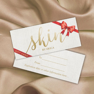 Skincare Salon Spa Business Gift Certificates