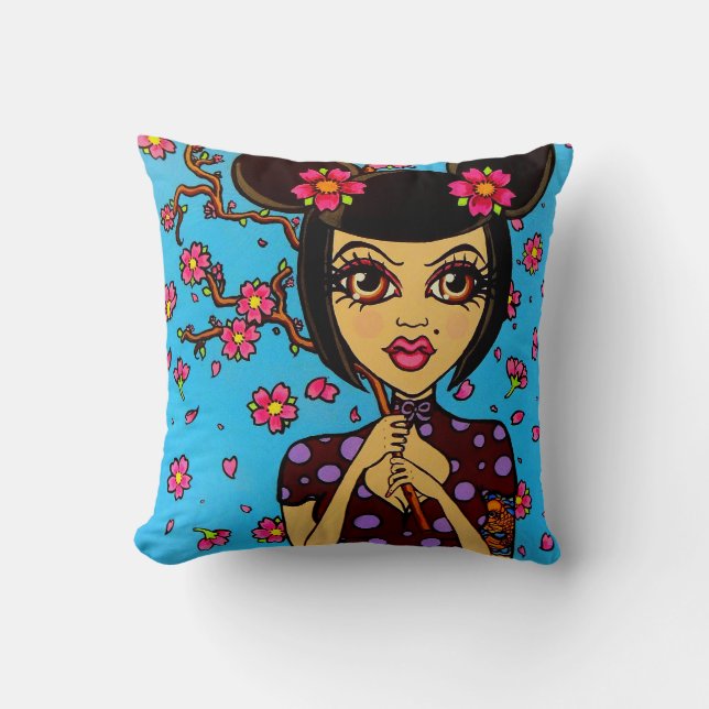 Skinderella throw pillow (Front)