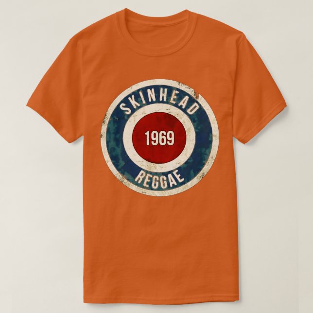 Skinhead 1969 Mods Reggae T-Shirt (Design Front)