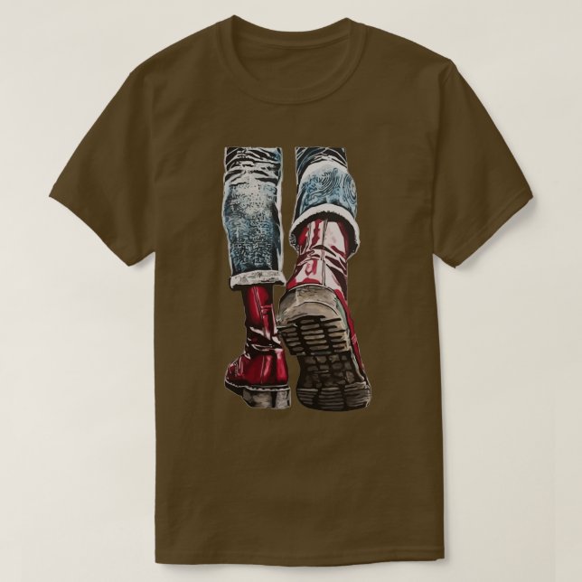 Skinhead Boots T-Shirt (Design Front)