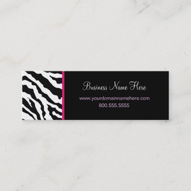 Skinny Business Card Template **Bold (Front)