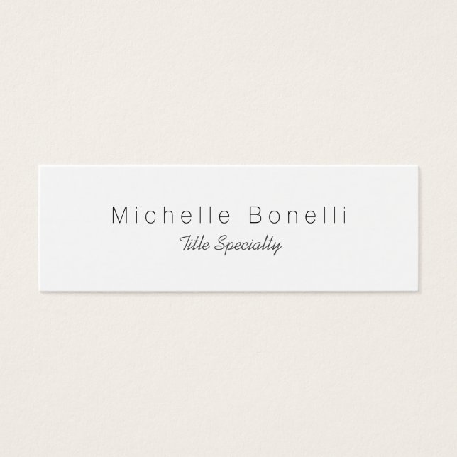 Skinny Classy Stylish Profle Card (Front)