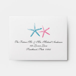 Skinny Finger Starfish RSVP Envelope