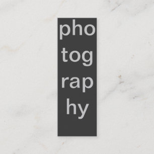 Skinny Grey Photography Business Card