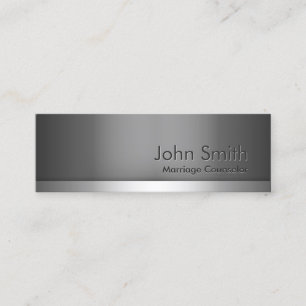 Skinny Metal Marriage Counseling Business Card