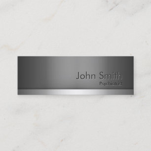 Skinny Metal Psychiatrist Business Card