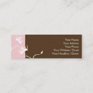 Skinny Mini Modern Chocolate Calling Card