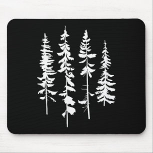 Skinny Ne Trees, Ne Tree Graphic Tee For Nature Lo Mouse Pad