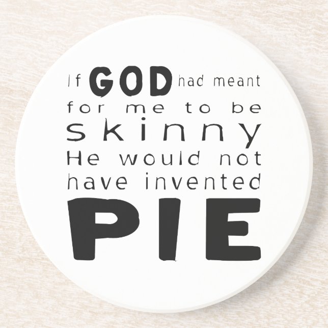 Skinny Pie Coaster (Front)