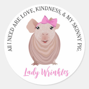 Skinny Pig Customisable Sticker