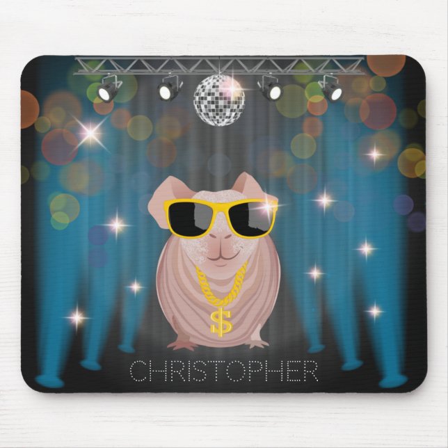 Skinny Pig Mouse Pad (Front)