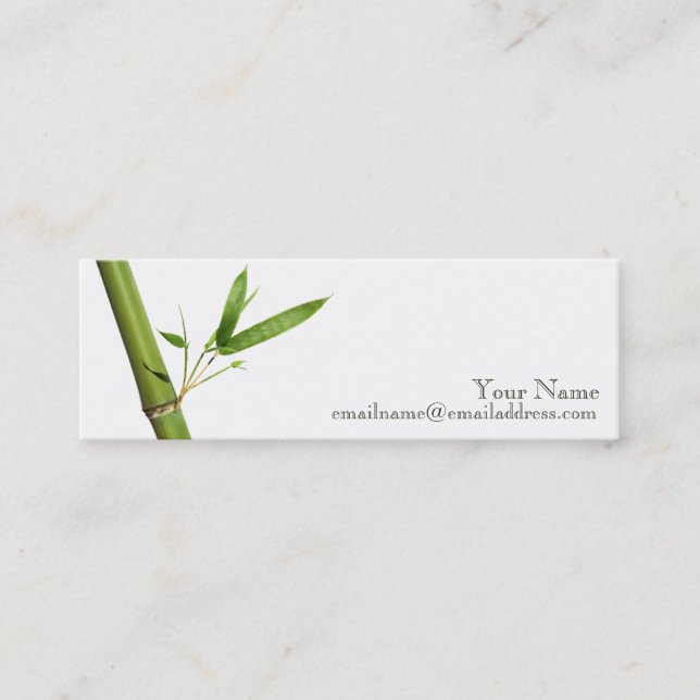 Skinny Profile Card - bamboo (Front)