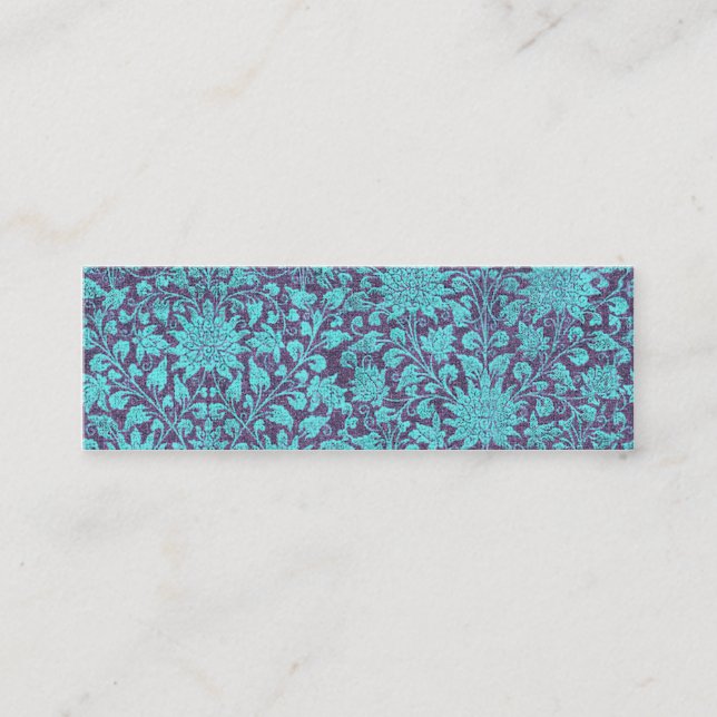 Skinny Profile Card - brocade blue (Front)