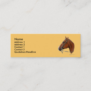 Skinny Profile Card Template - Horse