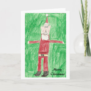 Skinny Santa Holiday Card