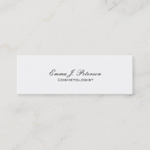 Skinny Slim Cosmetologist Makeup Artist Consutant Mini Business Card