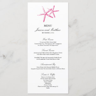 Skinny Starfish Menu