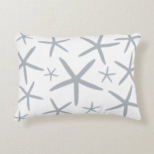 Skinny Starfish   Silver Grey Decorative Cushion