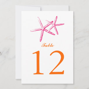 Skinny Starfish Table Number