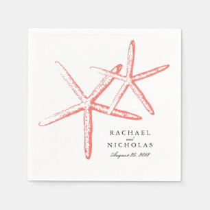Skinny Starfish   Wedding Napkin