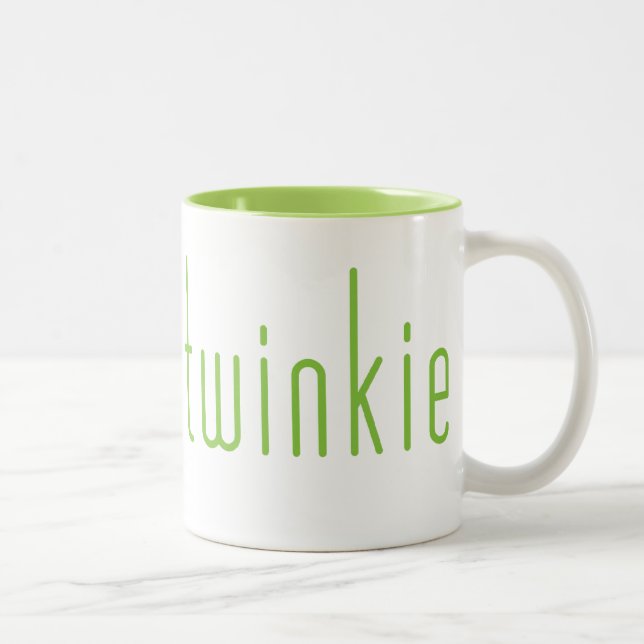 Skinny Twinkie Mug - Green (Right)