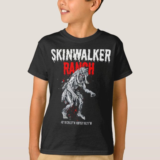 Skinwalker Ranch Site for Paranormal UFO and Yeti  T-Shirt (Front)