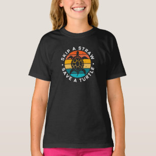 Skip A Straw Save A Turtle T-Shirt