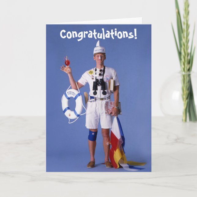 Skip Sayles™_sailing-themed Congratulations card (Front)