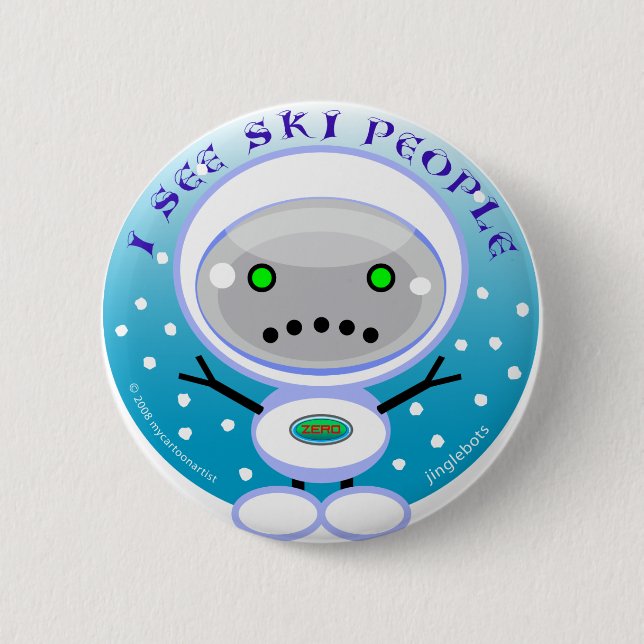 Skipeople 6 Cm Round Badge (Front)