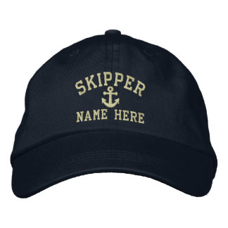 Skipper - customisable embroidered hat