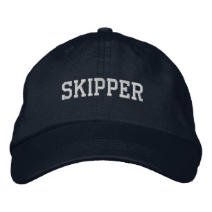 Skipper Embroidered Baseball Hat / Cap - Navy