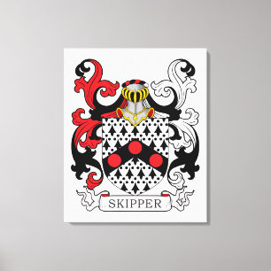 Skipper Family Crest Canvas Print