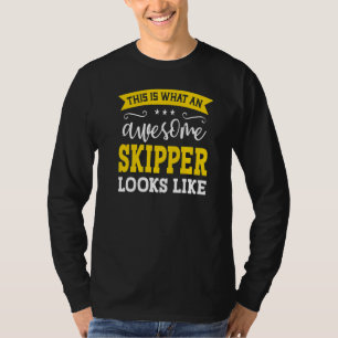 Skipper Job Title Employee Funny Worker Profession T-Shirt