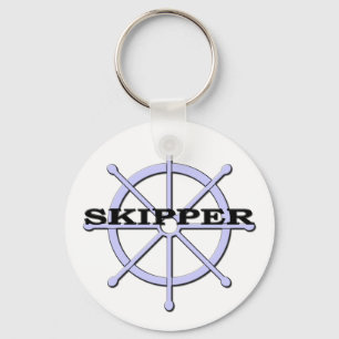 Skipper Ship Wheel Keychain