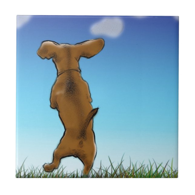 Skipping Doxie Tile (Front)