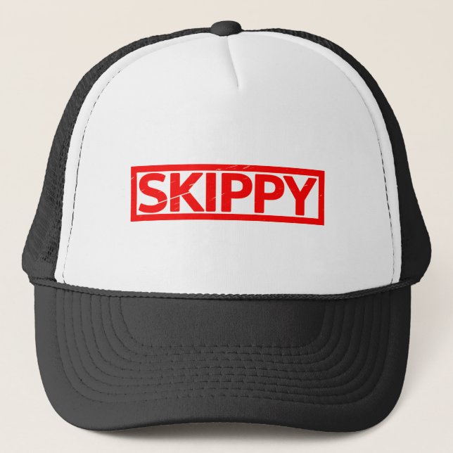 Skippy Stamp Trucker Hat (Front)