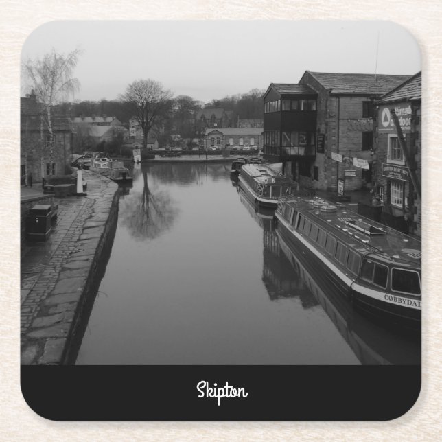 Skipton Square Paper Coaster (Front)