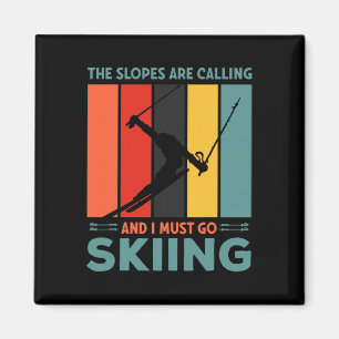 Skis, Alpine Skiing, _1 Magnet