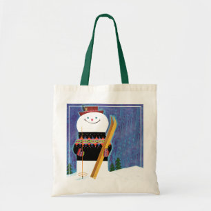 Skis for Snowman Tote Bag