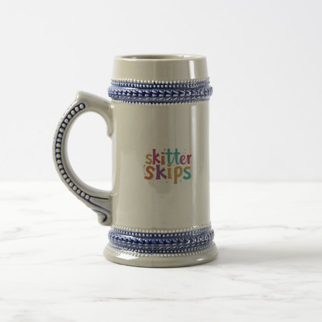 skitter skips beer stein (Left)