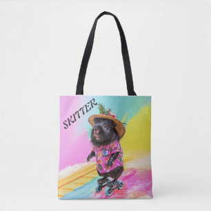 Skitter The Guinea Pig Skater  Tote Bag