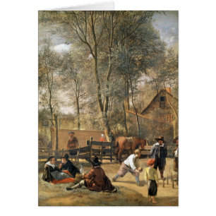 Skittle Players outside an Inn, c.1660-63