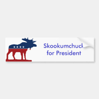 Skkokumchuck for President Bumper Sticker