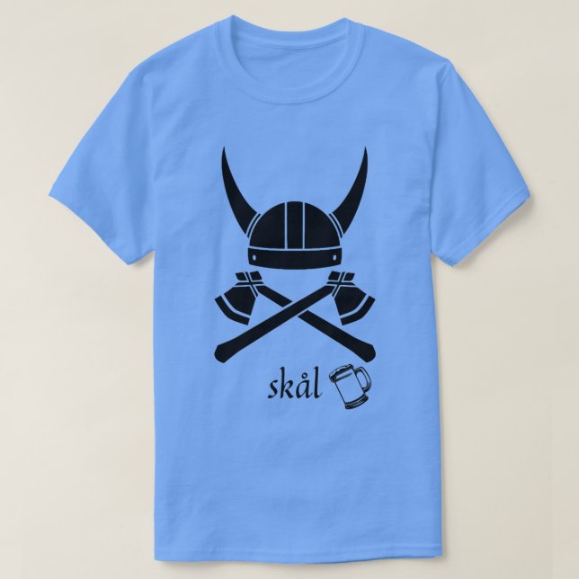 skl skal viking drinking T-Shirt (Design Front)
