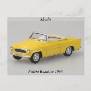 Skoda Felicia Roadster 1963 Postcard