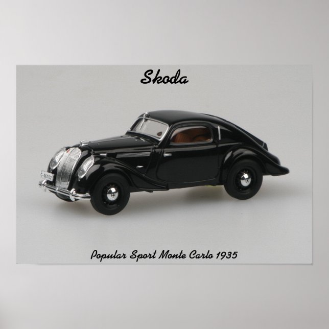 Skoda Popular Sport Monte Carlo 1935 Print (Front)