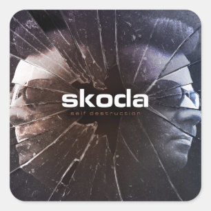 Skoda - Self Destruction - Square Sticker